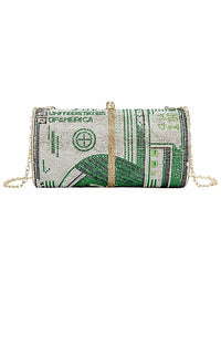 Bankroll Jeweled Clutch Bag