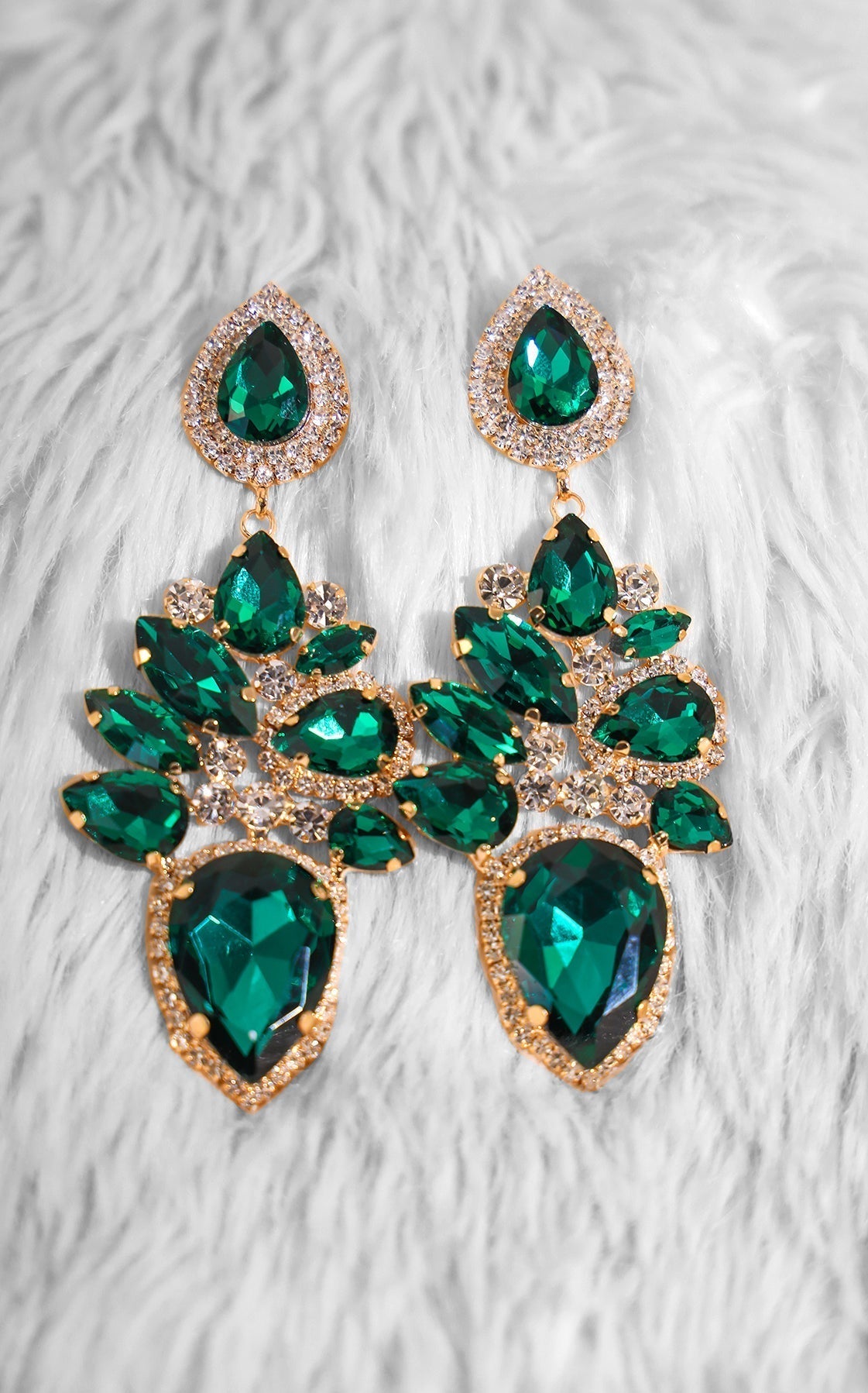 Diamond Peacock Earrings