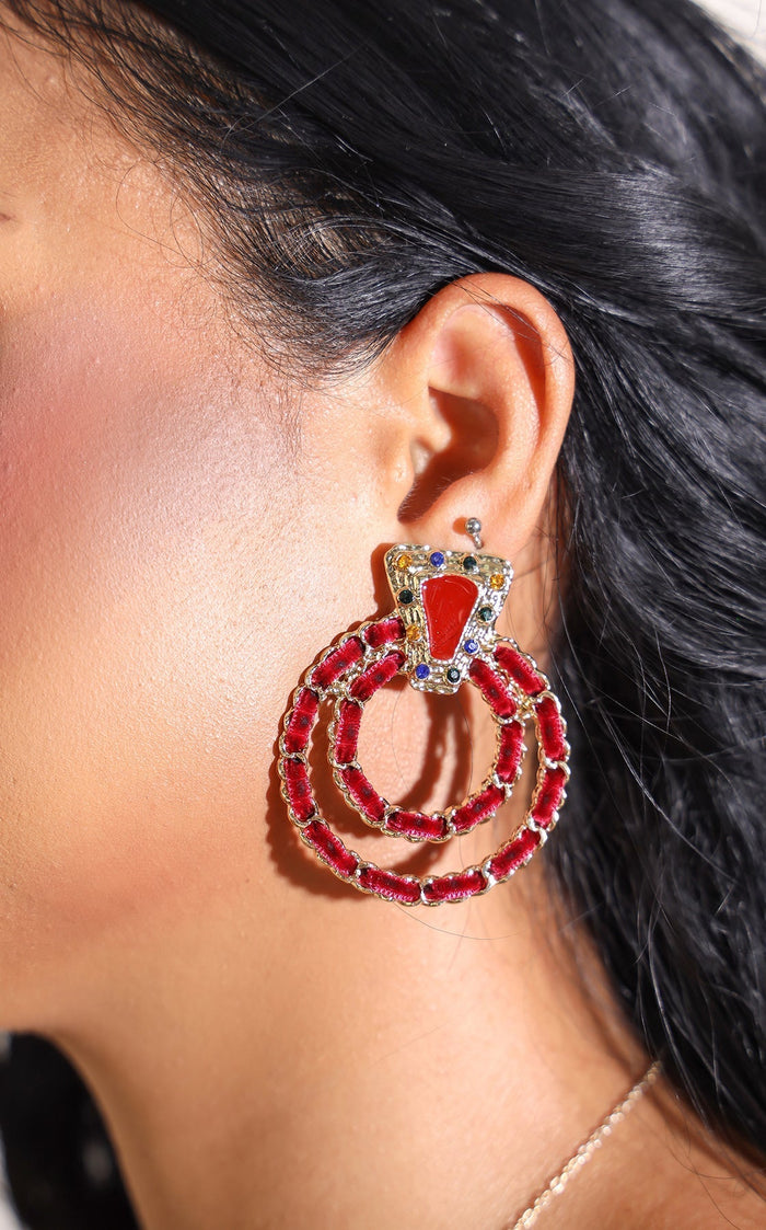 Ring Of Fire Earring