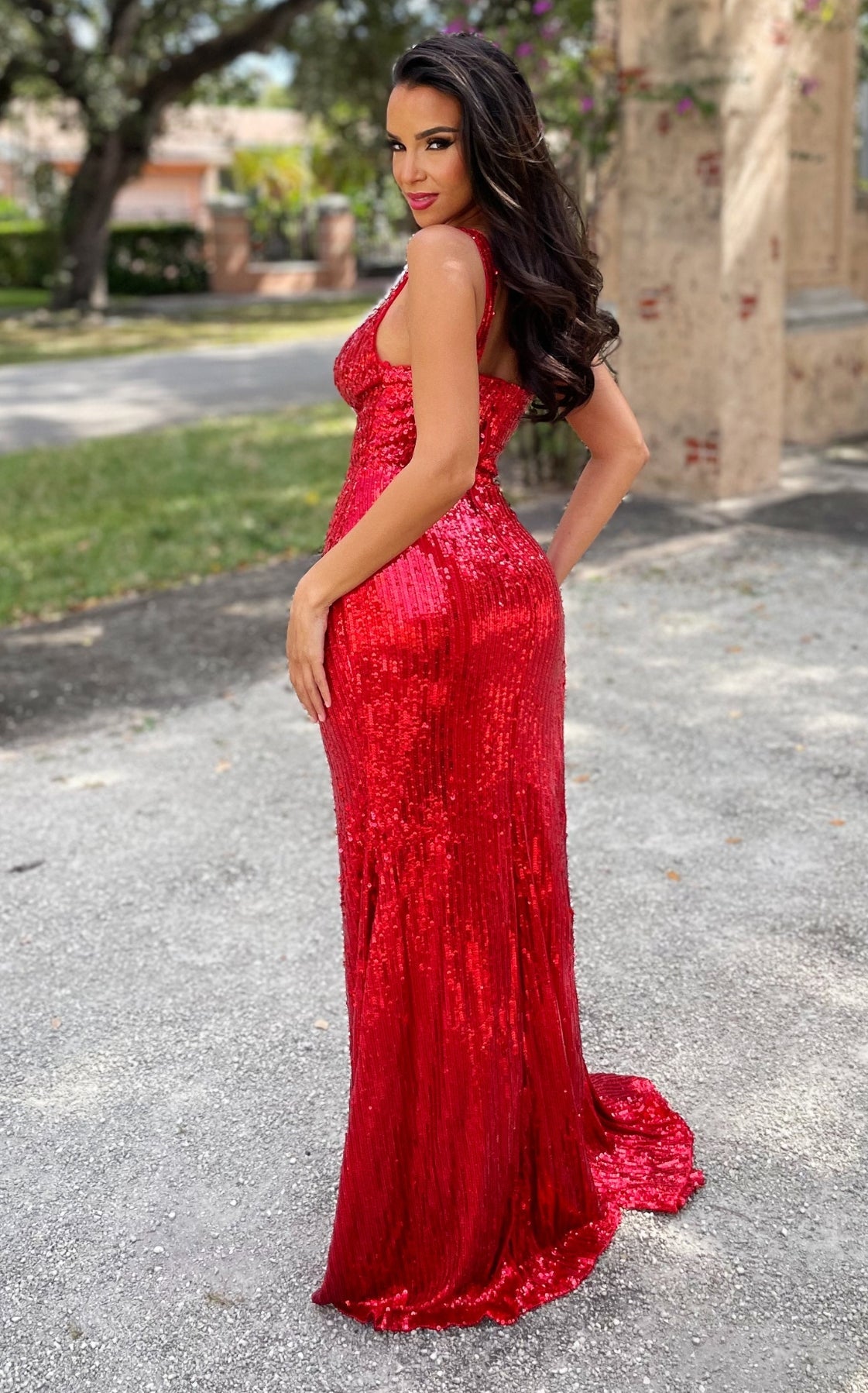 Ball Goddess Gown Red