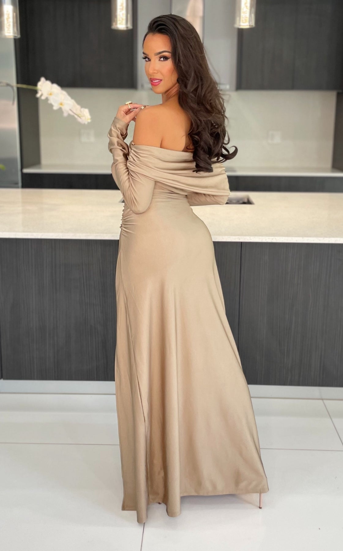 Glamour Slit Gown