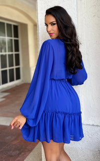 Pretty Chiffon Mini Blue