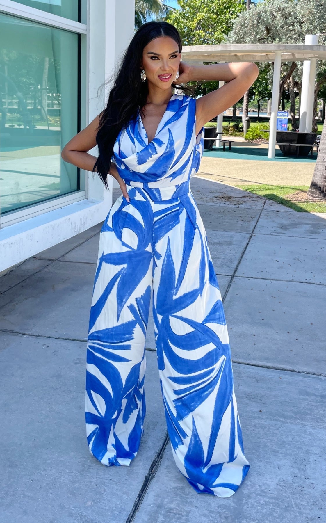 Blue Palms Jumpsuit