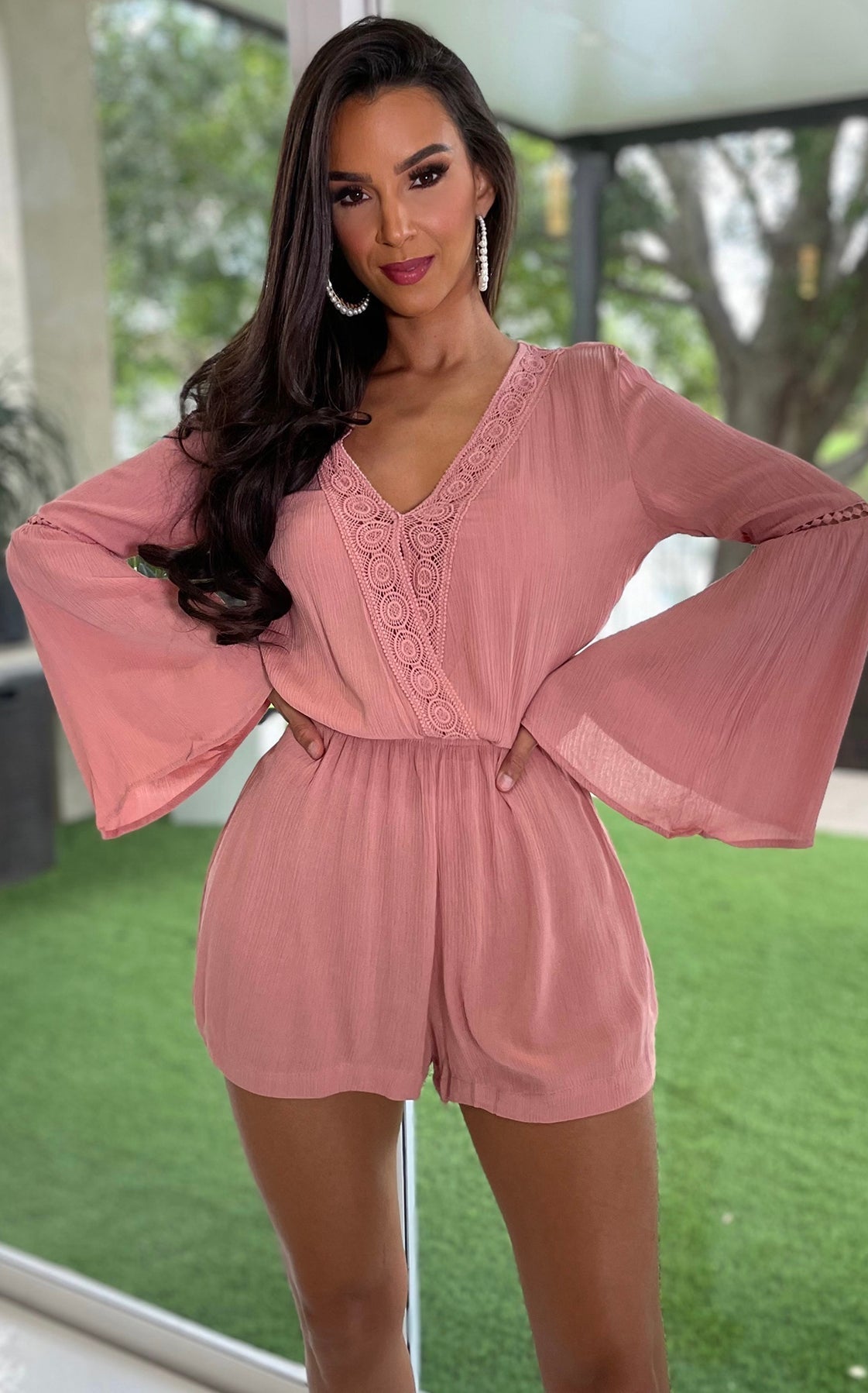 Loft Romper Mauve