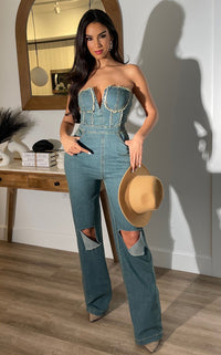 Have It All Denim Jumpsuit