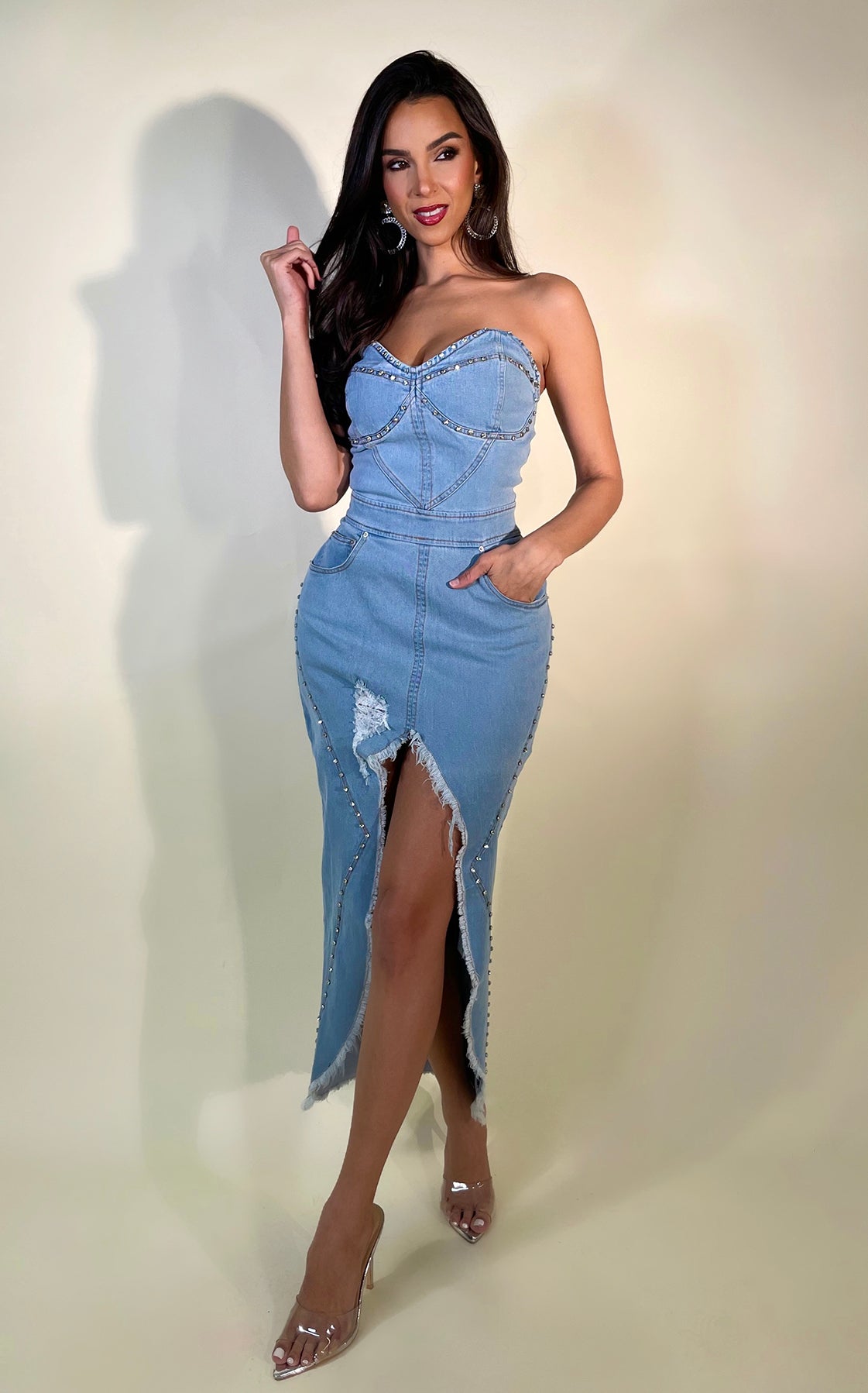 Princess Treatment Denim Midi