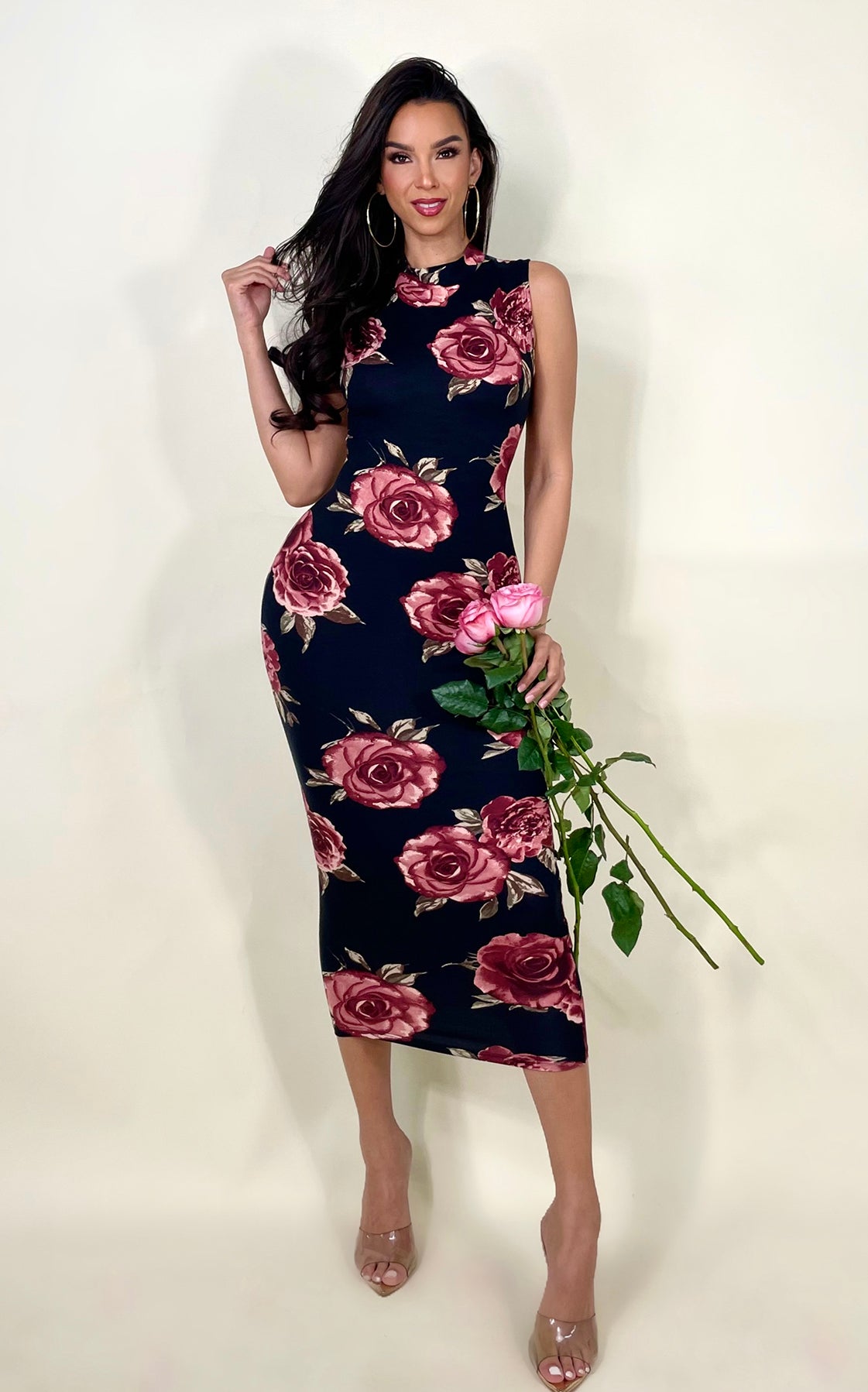 Vision Of Rose Midi Black