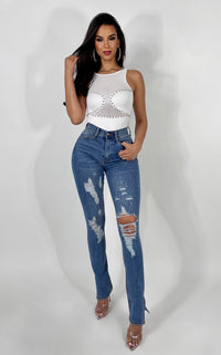 Diamond Bodysuit White