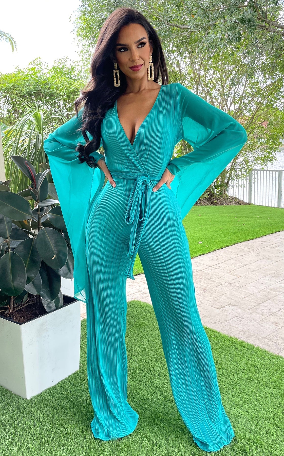 Angel Wings Jumpsuit Green