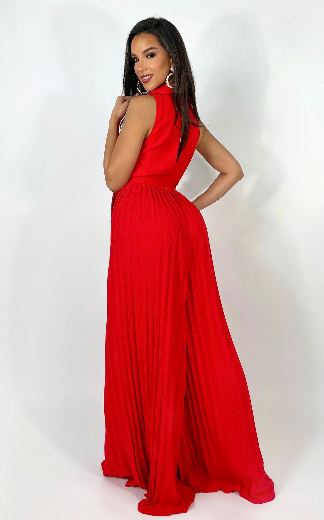 Prime Elevated Jumpsuit Red