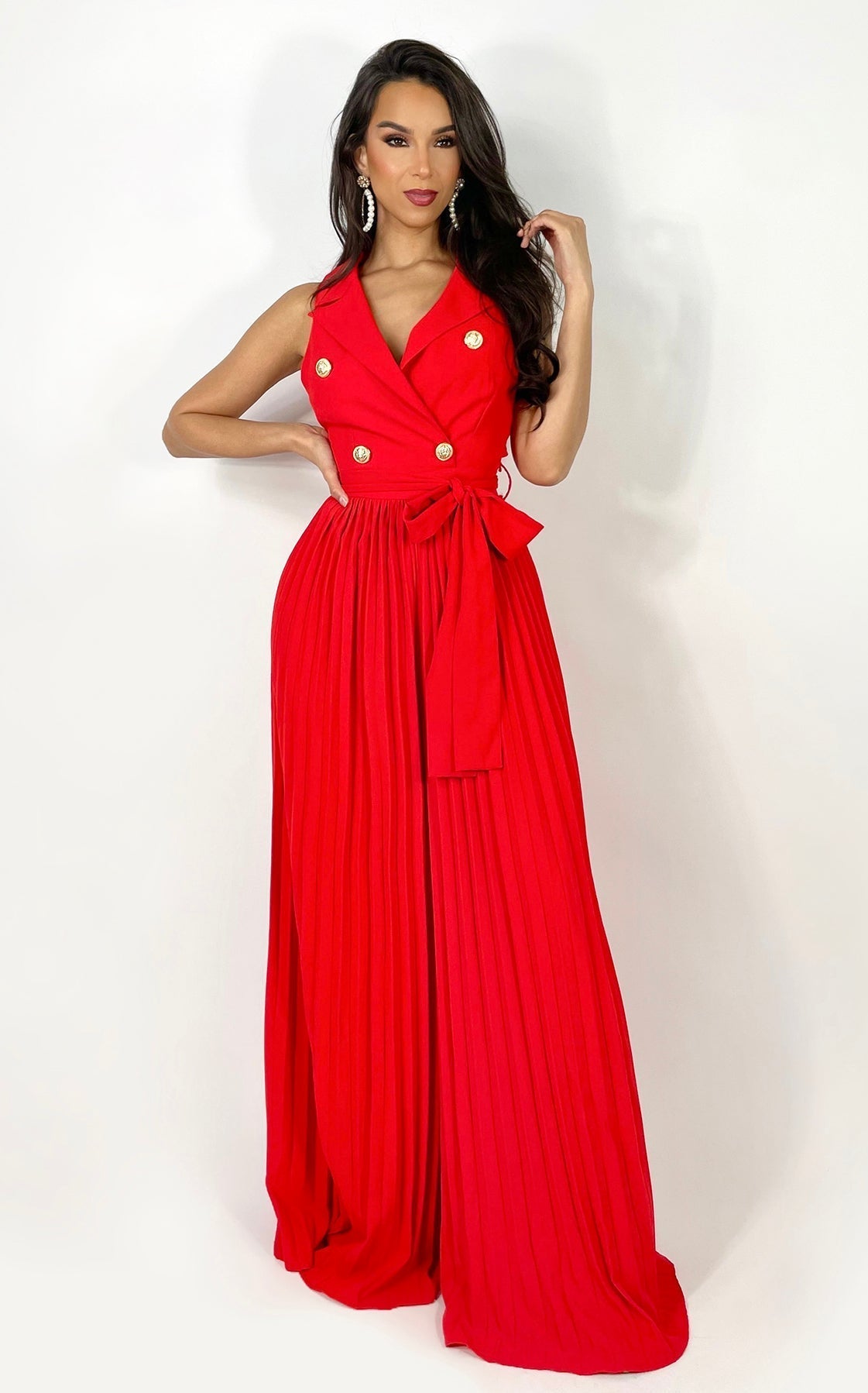 Prime Elevated Jumpsuit Red