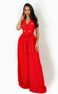 Prime Elevated Jumpsuit Red