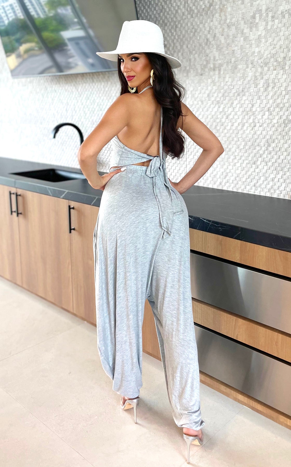 Relax Boho Pant Set Grey