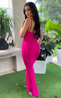 Beyond Love Midi Hot Pink