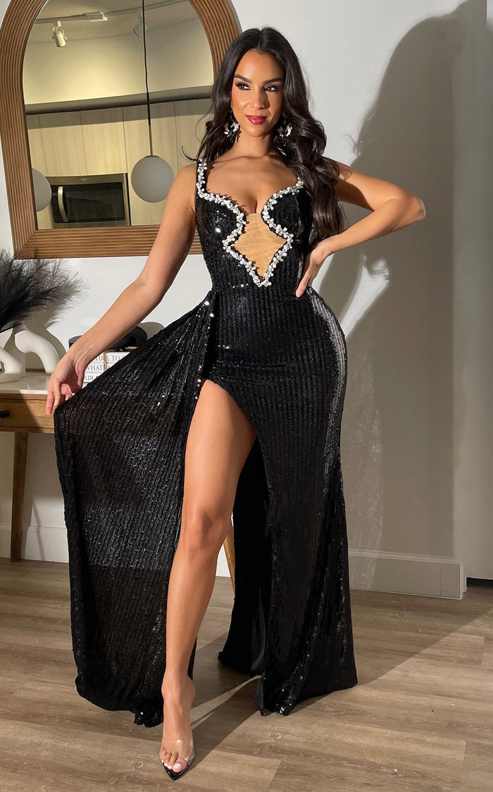 Ball Goddess Gown Black