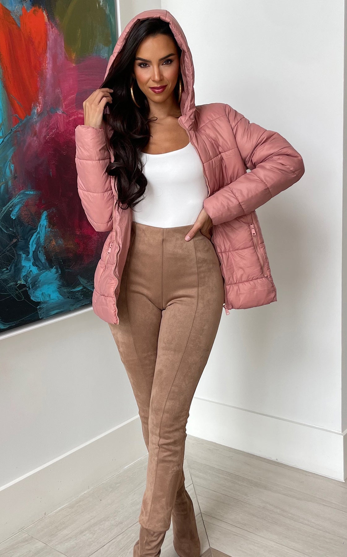 Cold Outside Jacket Mauve