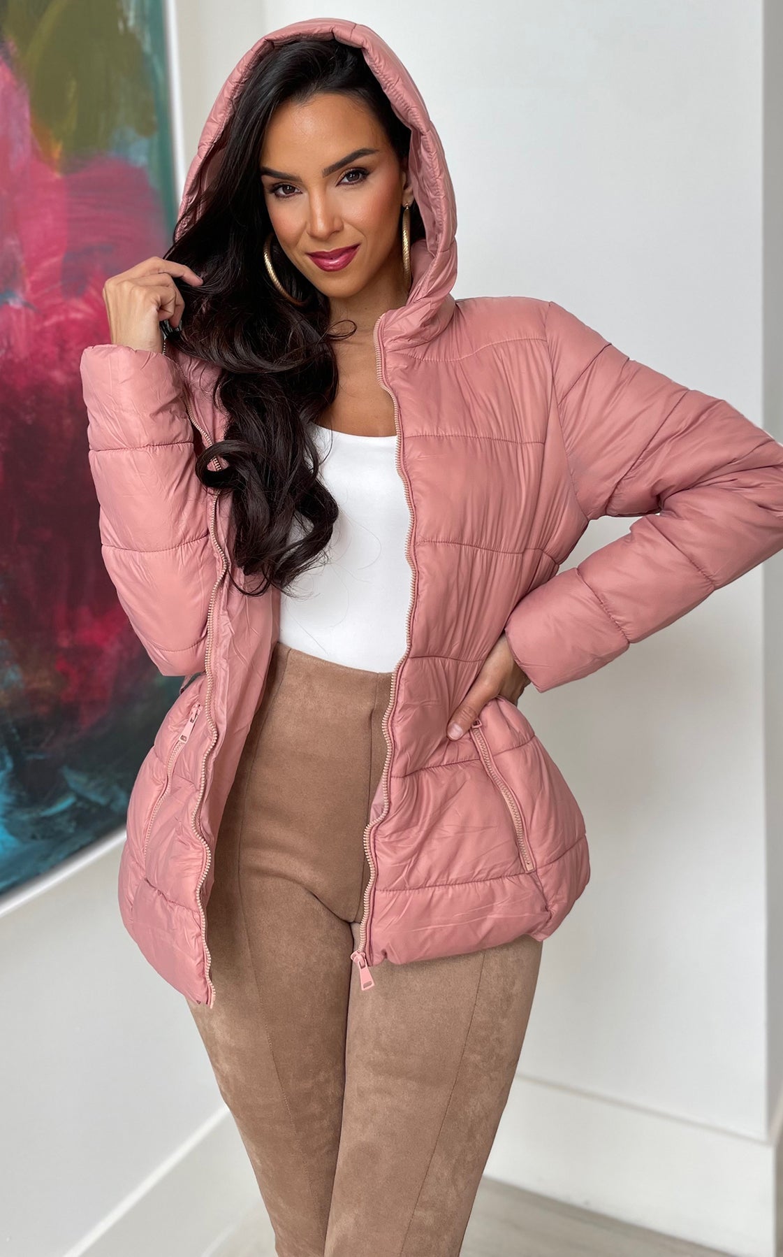 Cold Outside Jacket Mauve