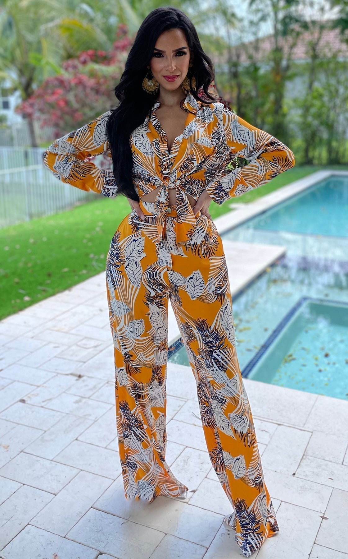 Rich Palm Beach Pant Set