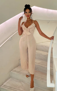 Oh Spring Jumpsuit Nude