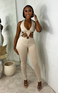 Your Competition Jumpsuit Beige