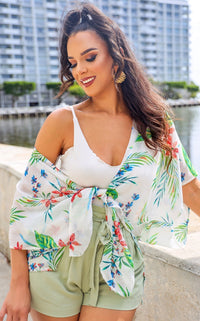 Beach Days Coverup White