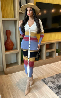 Your Way Stripe Dress Set