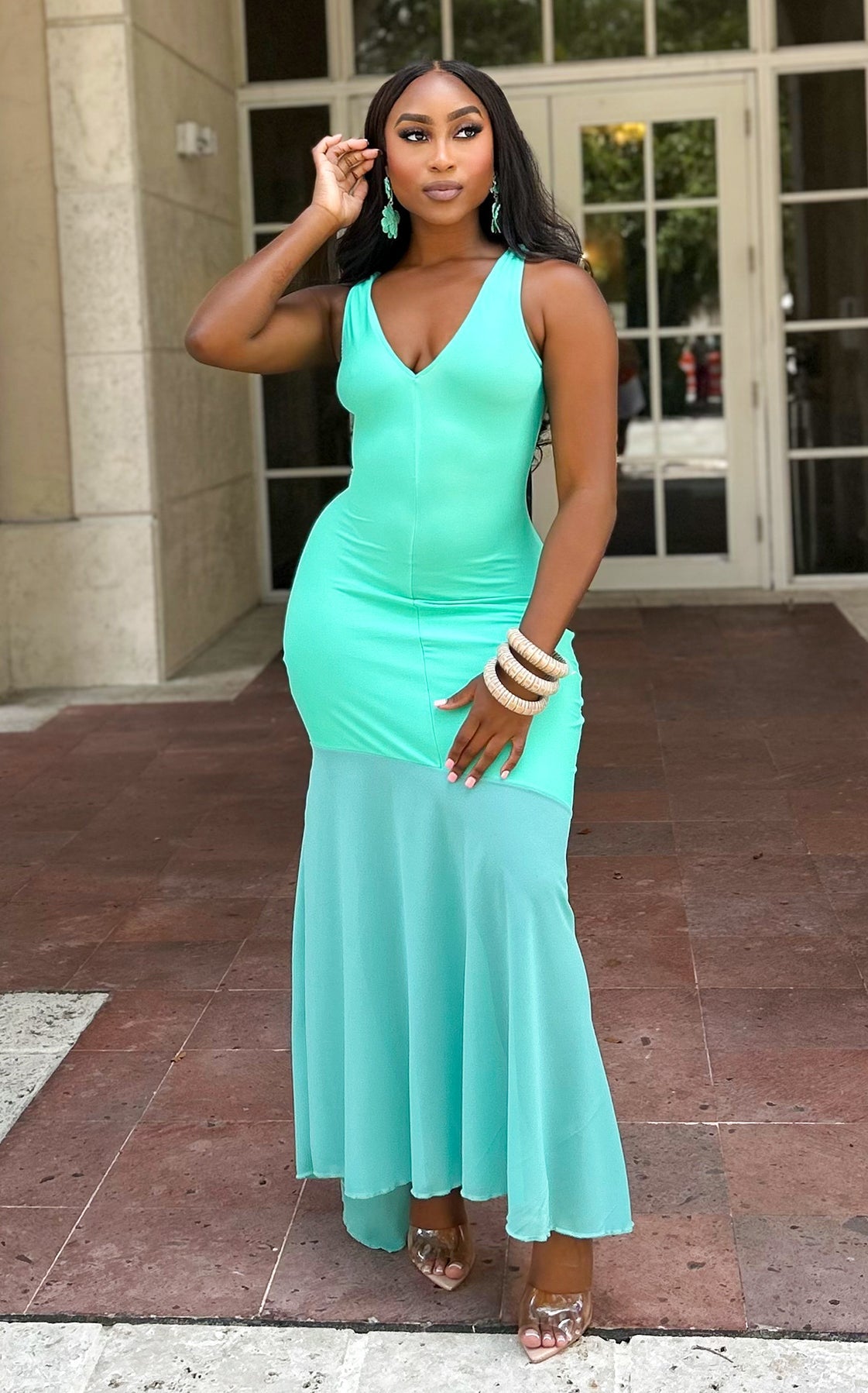 Divine Time Dress Mint