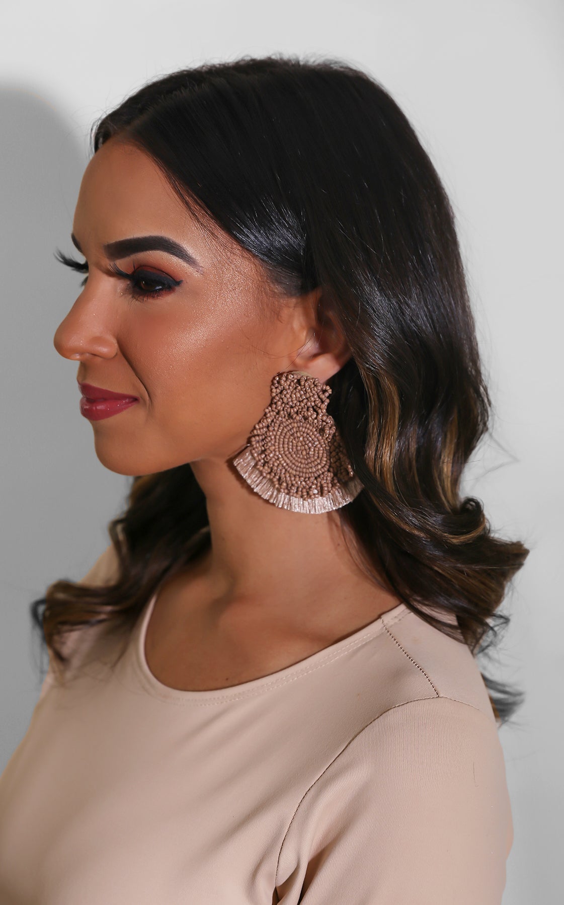 Beaded Around Earrings