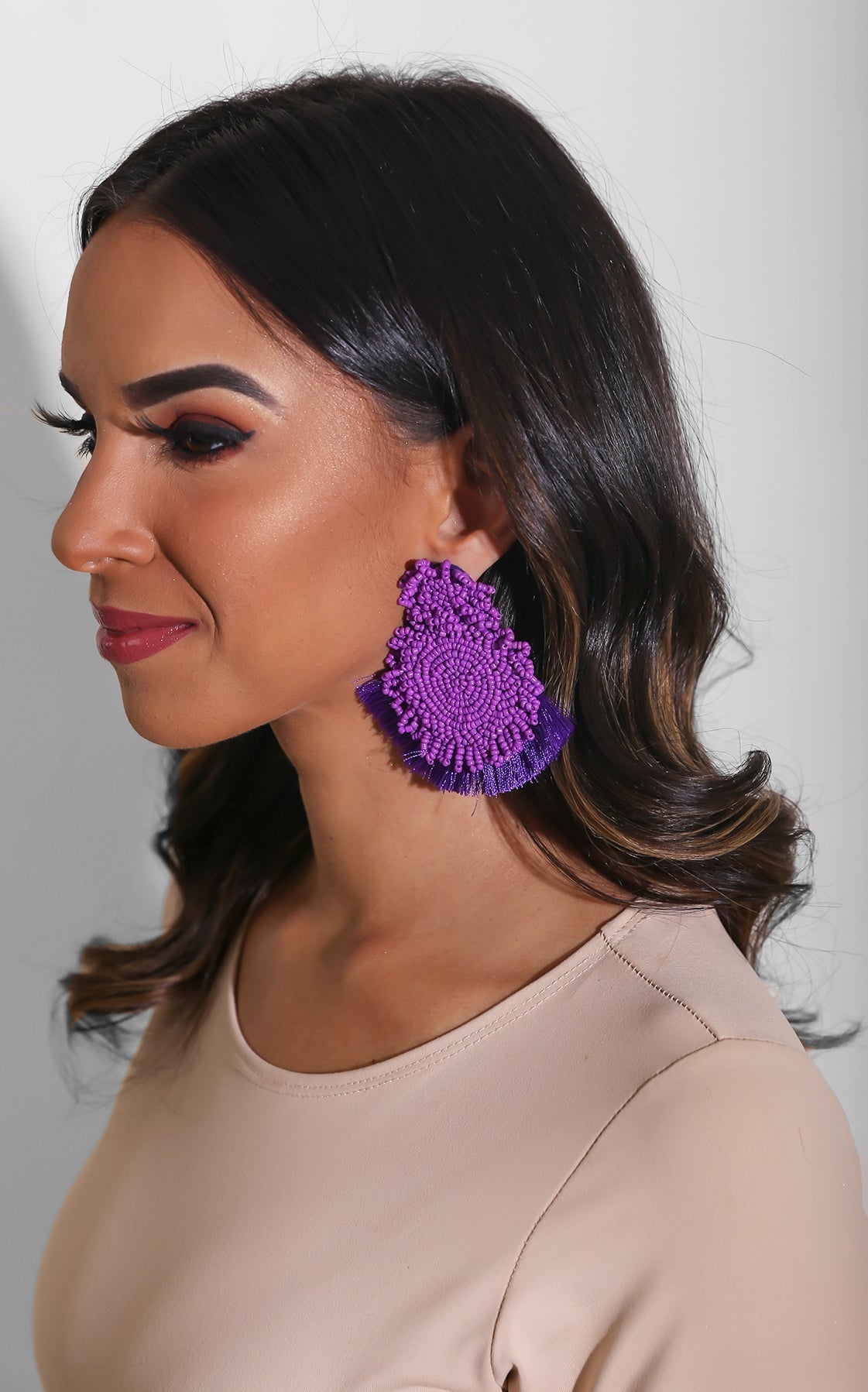 Beaded Around Earrings