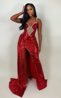 Ball Goddess Gown Red