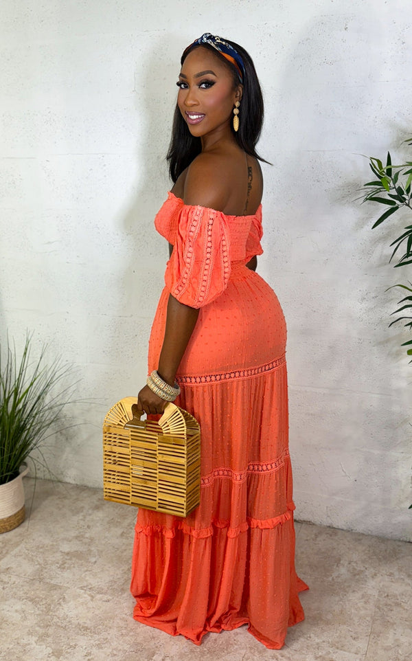 Aruba Skirt Set Coral