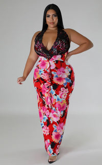 Sensual Floral Midi