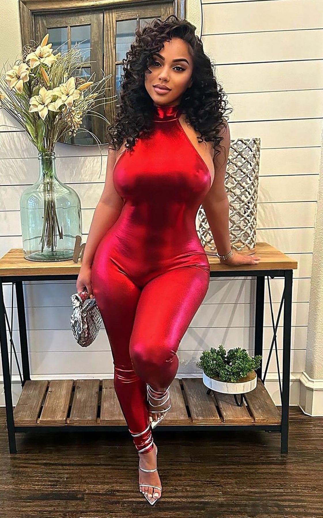 The Body Jumpsuit Red