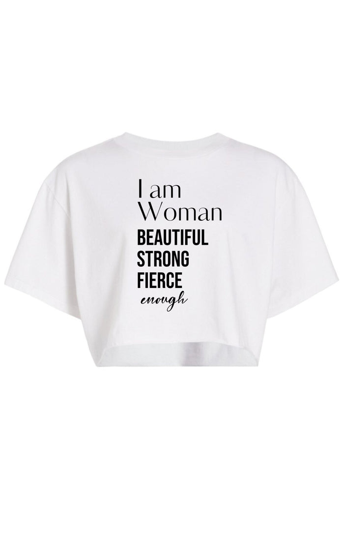 I Am Woman Crop Top